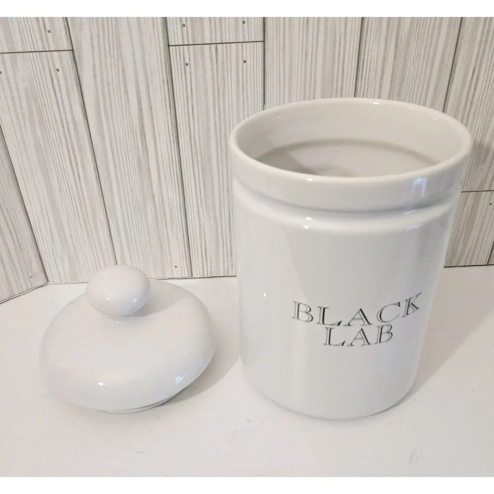 VTG Xpres Barbara‎ Augelio Best Friend Originals Black Lab Dog Ceramic Treat Jar